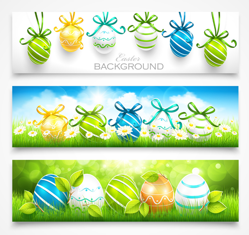 500x472 Easter Egg Ornaments Banners Vector Free Download