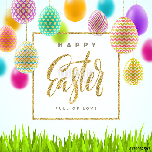 500x500 Easter Vector Greeting Card Stock Image And Royalty Free Vector