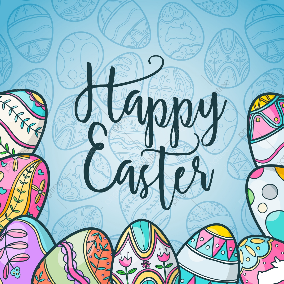 1200x1200 Happy Easter Vector, Abstract, Art, Background Png And Vector