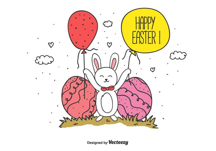 700x490 Happy Easter Vector Background