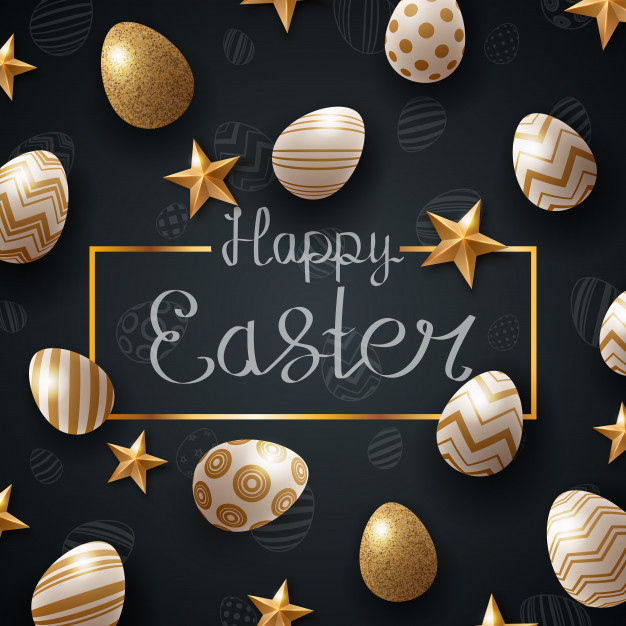 626x626 Happy Easter Temlate Egg And Star Vector Premium Download
