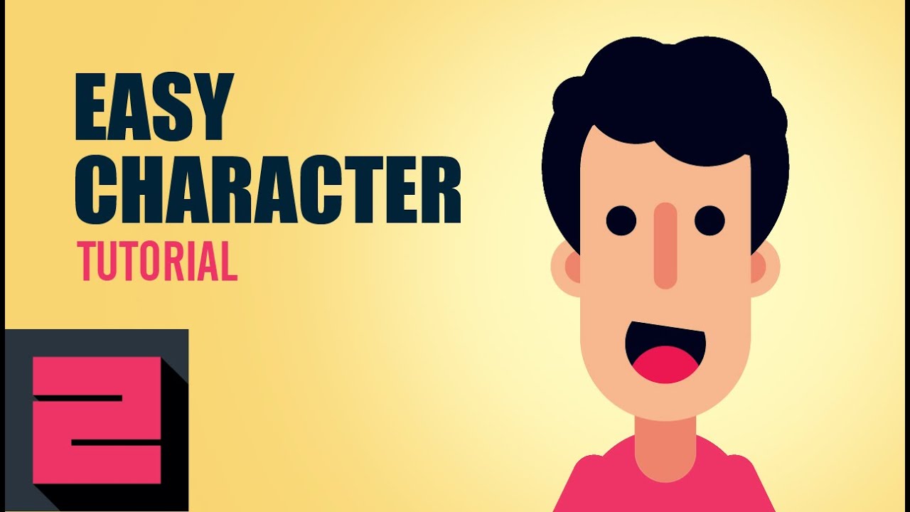 Vector Easy Flat Character, Illustrator Tutorial, Zipup 1280x720 Vector Easy Flat Character, Illustrator Tutorial, Zipup