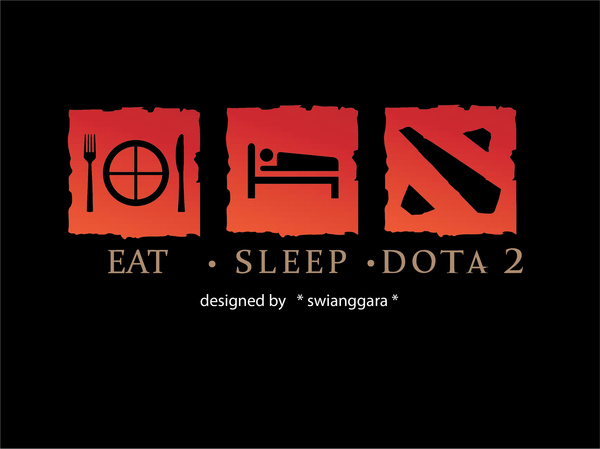600x449 Eat Sleep Dota Free Vector In Adobe Illustrator