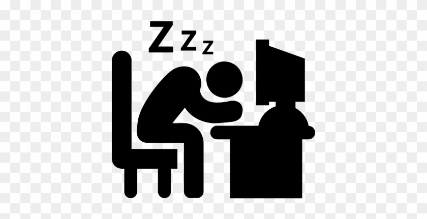 840x431 Office Worker Sleeping On His Desk At Job Vector