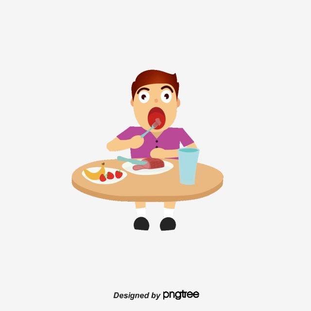 640x640 The Boy Is Eating, Eat, Cartoon, Vector Character Png And Vector