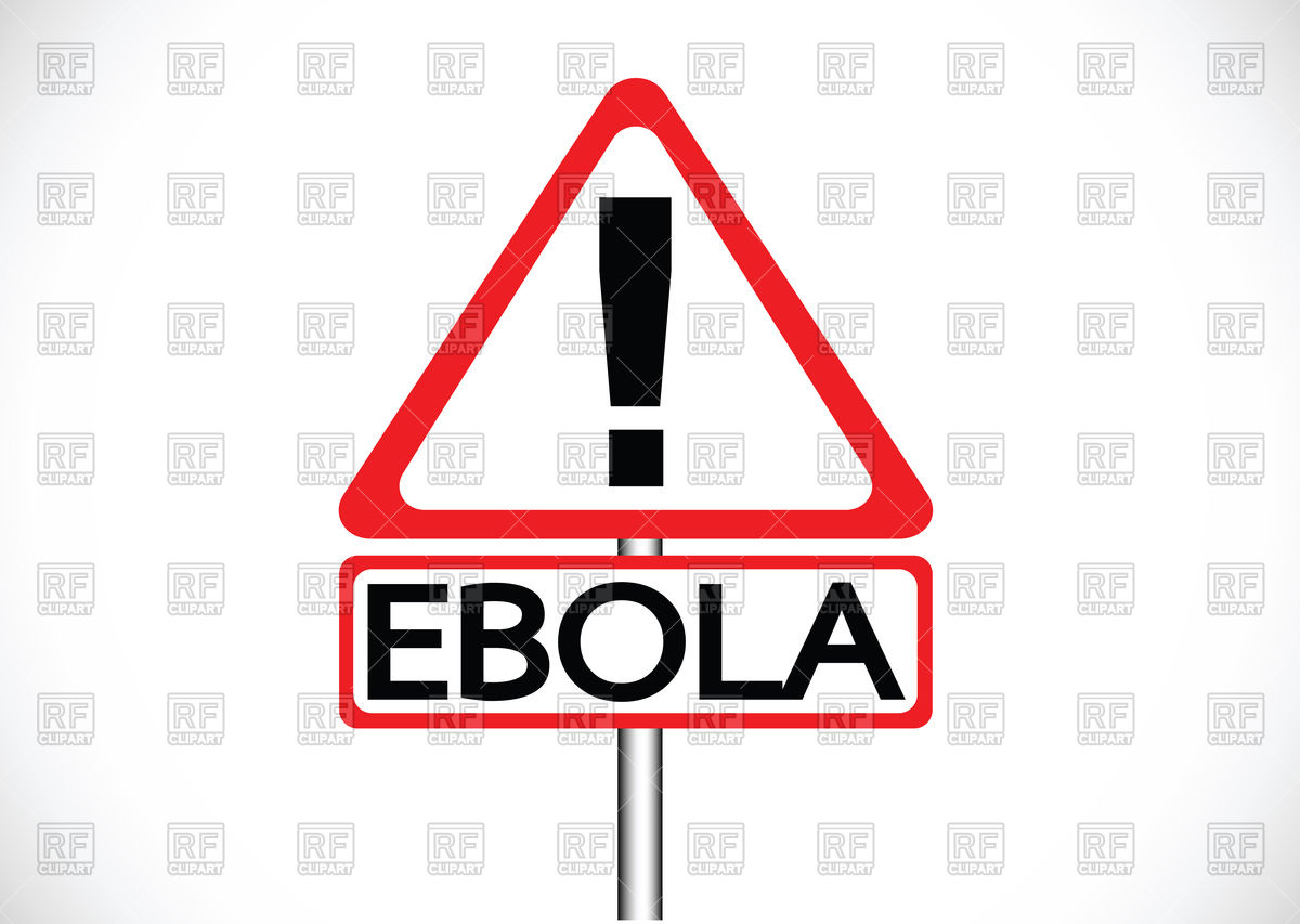 1200x853 Road Warning Exclamation Point Warns About Ebola Virus Concept