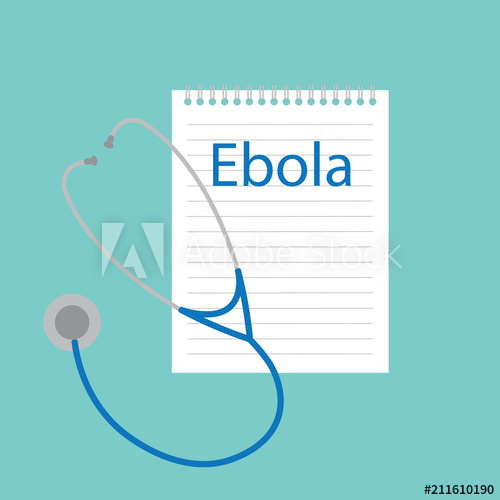 500x500 Ebola Written In A Notebook Vector Illustration