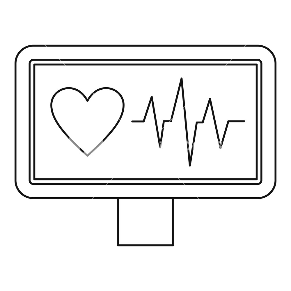 Ecg Monitor Icon Outline Illustration Of Ecg Monitor Vector Icon 1000x1000 Ecg Monitor Icon Outline Illustration Of Ecg Monitor Vector Icon
