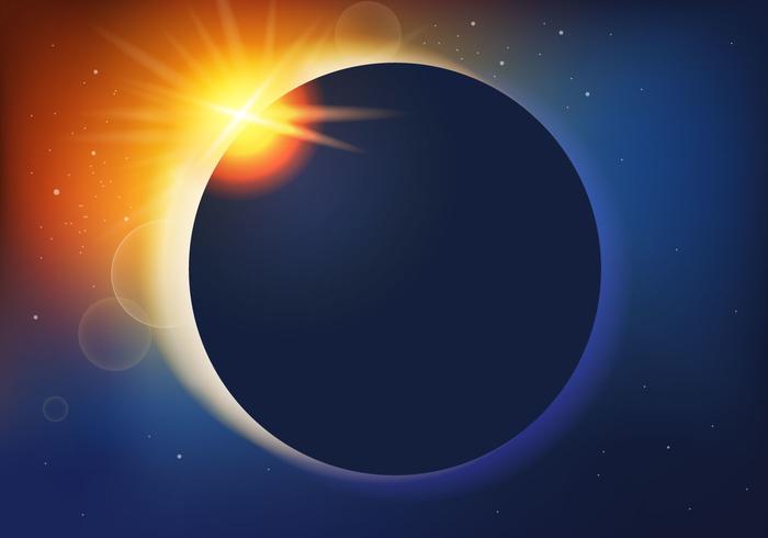 700x490 Solar Eclipse Lens Vector