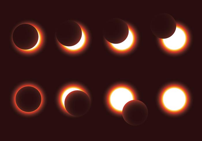 700x490 Solar Eclipse Vector Pack
