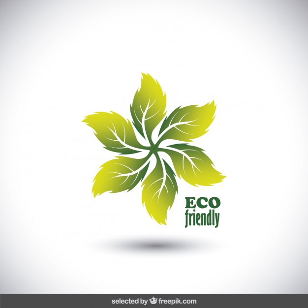 626x626 Eco Friendly Logo Made With Leaves Vector Free Download