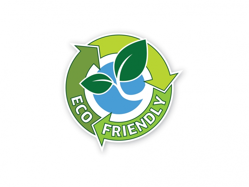 866x650 Eco Friendly Vector Logo