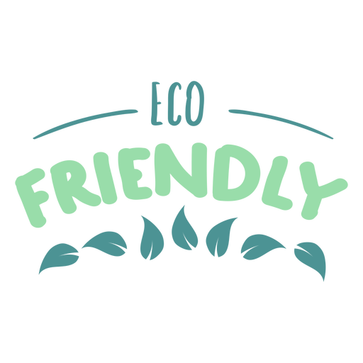 512x512 Eco Friendly Leaf Badge Sticker
