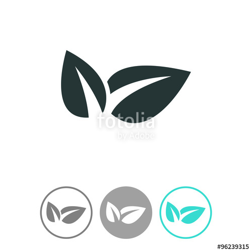 500x500 Eco Friendly Vector Icon Ecological Symbol Stock Image