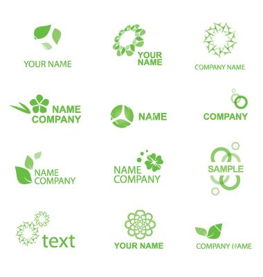 380x400 Eco Logo Vector Art