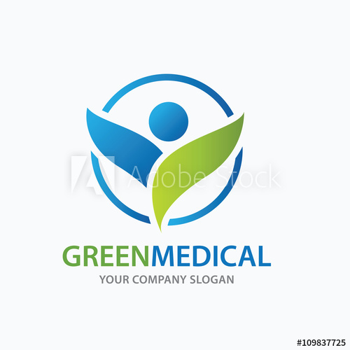 500x500 Pharmacy Logo Medical Logo Green And Eco Logo Vector Template