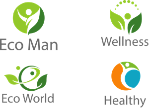 300x219 Eco Man Logo Vector