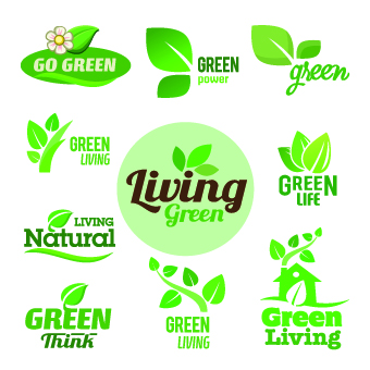 340x340 Eco Labels And Logos Vector Set Free Download