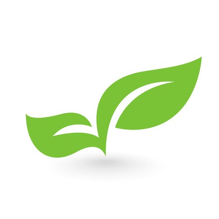 450x450 Abstract Leafs Care Vector Logo Icon Eco Icon With Green Leaf