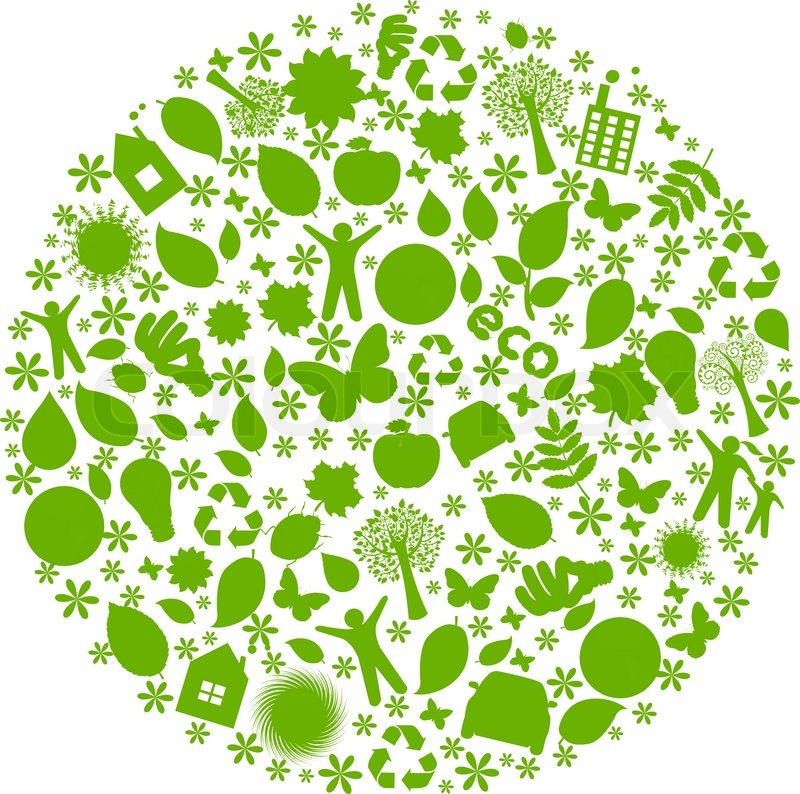 800x794 Eco Globe, Isolated On White Stock Vector Colourbox