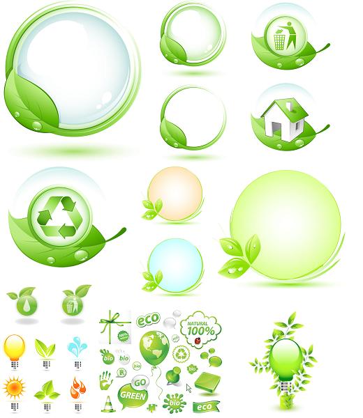 520x600 Set Of Ecology Vector Icons