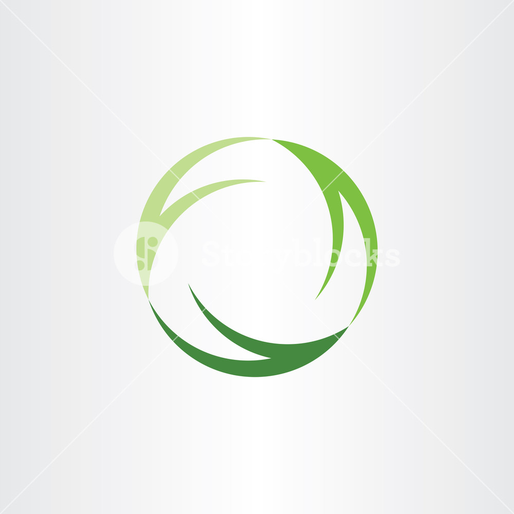 1000x1000 Green Symbol Recycle Logo Ecology Vector Sign Icon Royalty Free