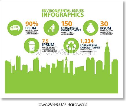 435x370 City Info Graphic, Environmental Protection And Ecology Vector