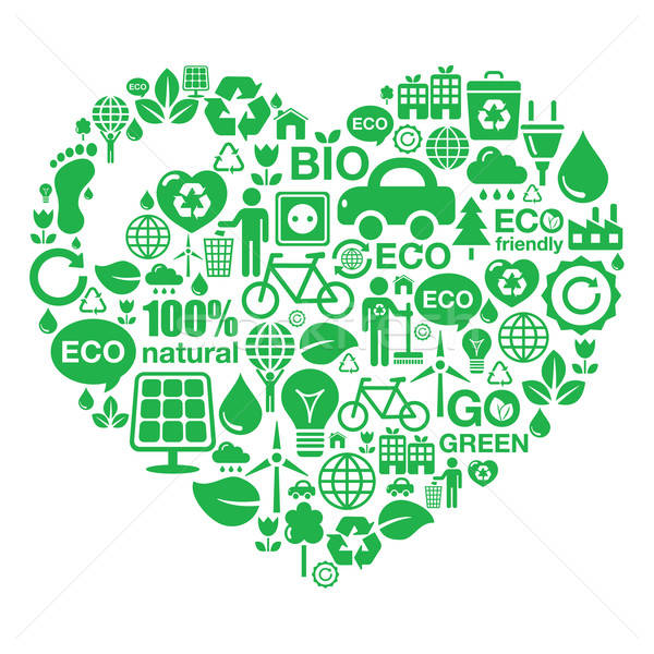 600x600 Eco Heart Background