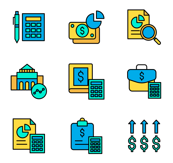 600x564 Economy Icons