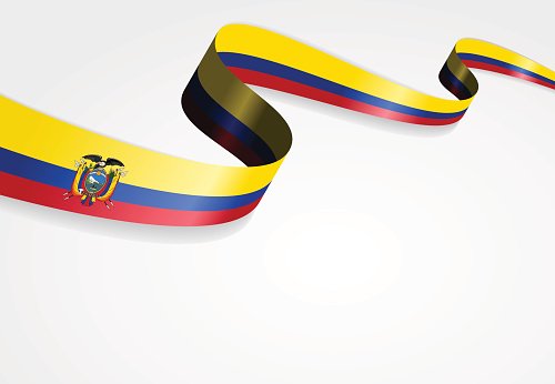 500x346 Ecuadorian Flag Vector Illustration Premium Clipart