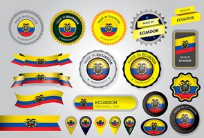295x200 Made In Ecuador Seal, Republic Of Ecuador Flag