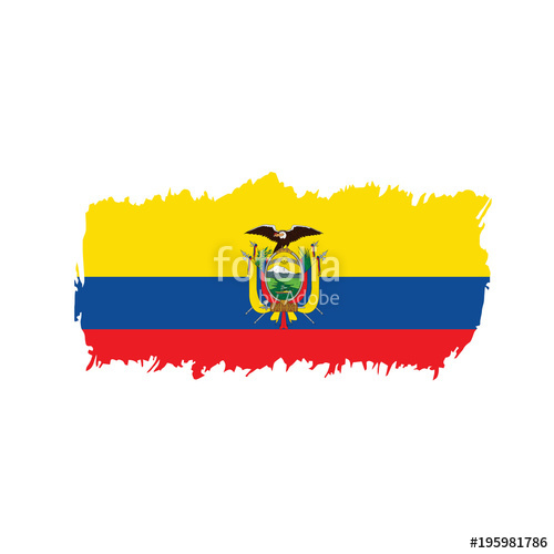 500x500 Ecuador Flag, Vector Illustration Stock Image And Royalty Free