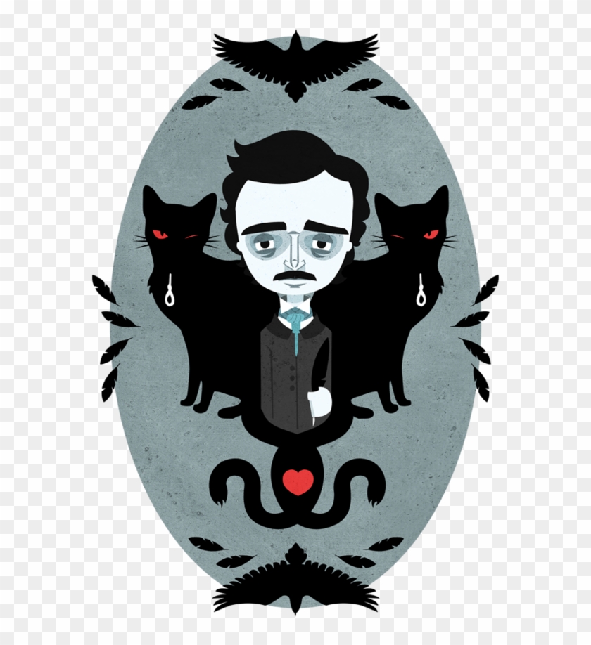 Edgar Allan Poe Dibujo Animado 840x918 Edgar Allan Poe Dibujo Animado