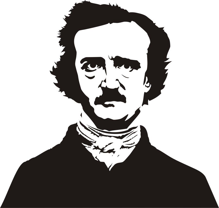 Edgar Allan Poe Stencil 900x853 Edgar Allan Poe Stencil