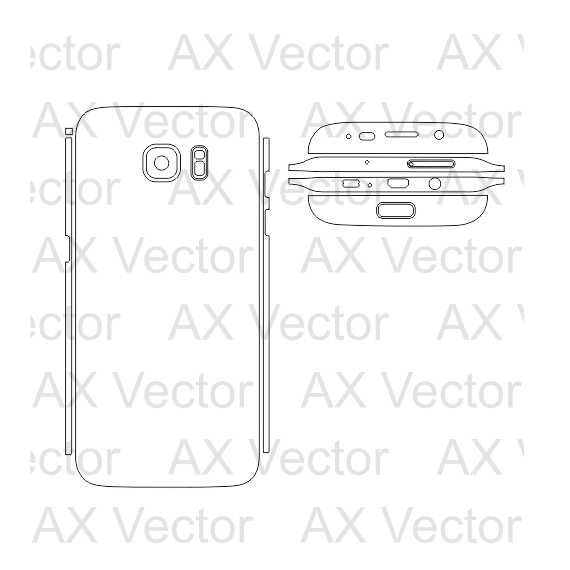 570x570 Samsung Galaxy Edge Vector Template