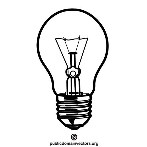 Free Vector Light Bulb Icon 500x500 Free Vector Light Bulb Icon