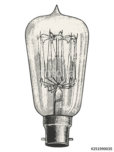 Edison Bulb Vector At Vectorified.com 