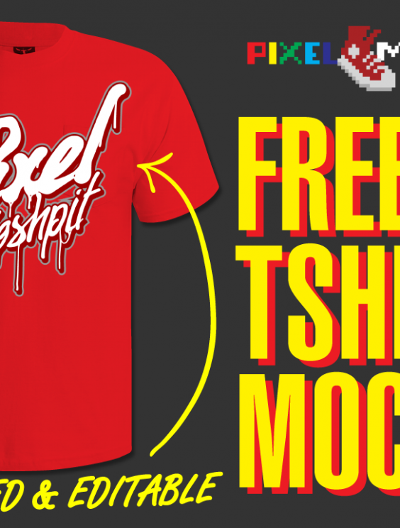 564x744 Free Editable Vector Tshirt Mockup Pixel Moshpit
