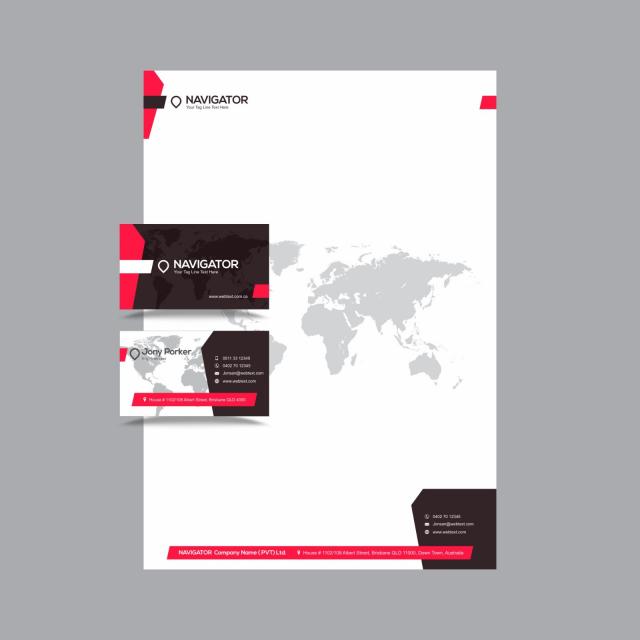 640x640 Professional Business Card And Letterhead Design Layout Fully