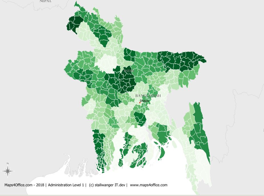 927x689 Vector Map Bangladesh Editable Coloring Labeling For Powerpoint