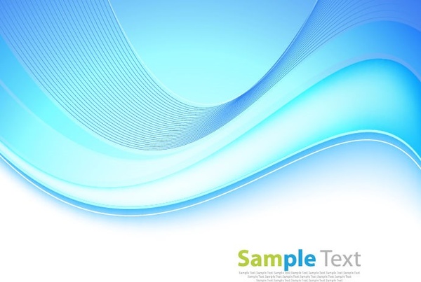 600x403 Abstract Blue Wave Background Editable Vector Graphic Free Vector