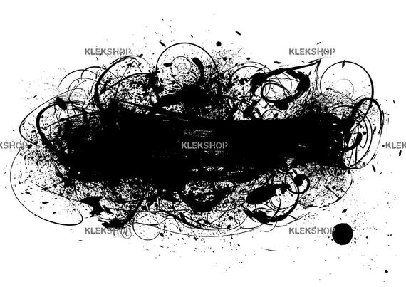 570x403 Grunge Brush Background Clip Artvector Filehand Painted Etsy