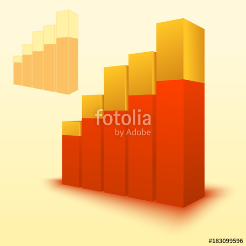 500x500 Bar Chart, Bar Graph Element Editable Vector Graphics