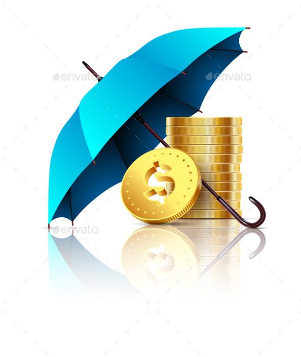 590x700 Umbrella And Money Business Concept Zip Contains Fully
