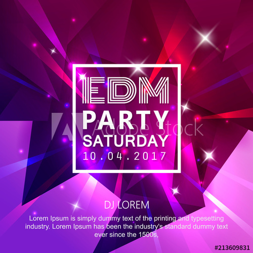 Abstract Background Dj Music Edm Party Design Poster Vector 500x500 Abstract Background Dj Music Edm Party Design Poster Vector