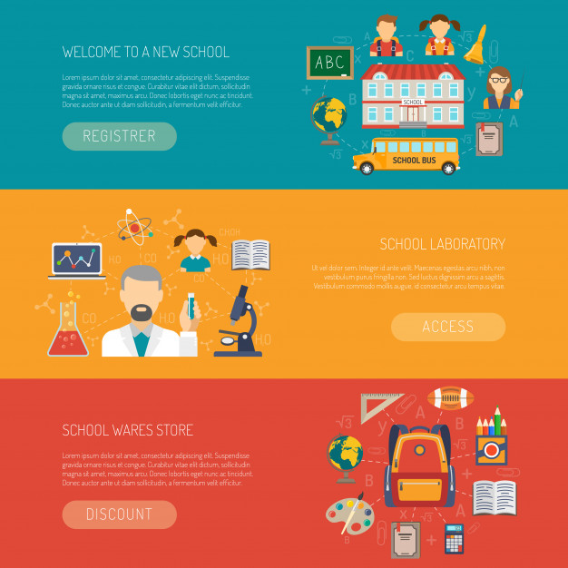 Education Banner Horizontal Vector Free Download 626x626 Education Banner Horizontal Vector Free Download