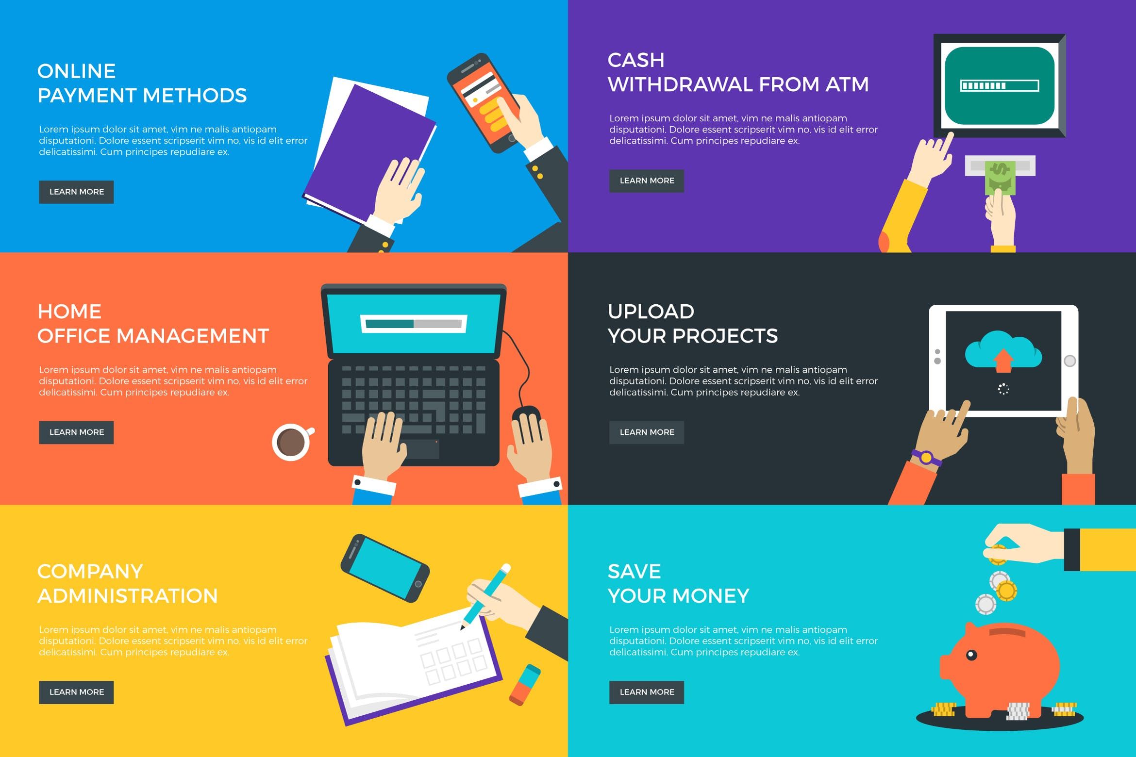 Flat Banner Collection 2340x1560 Flat Banner Collection