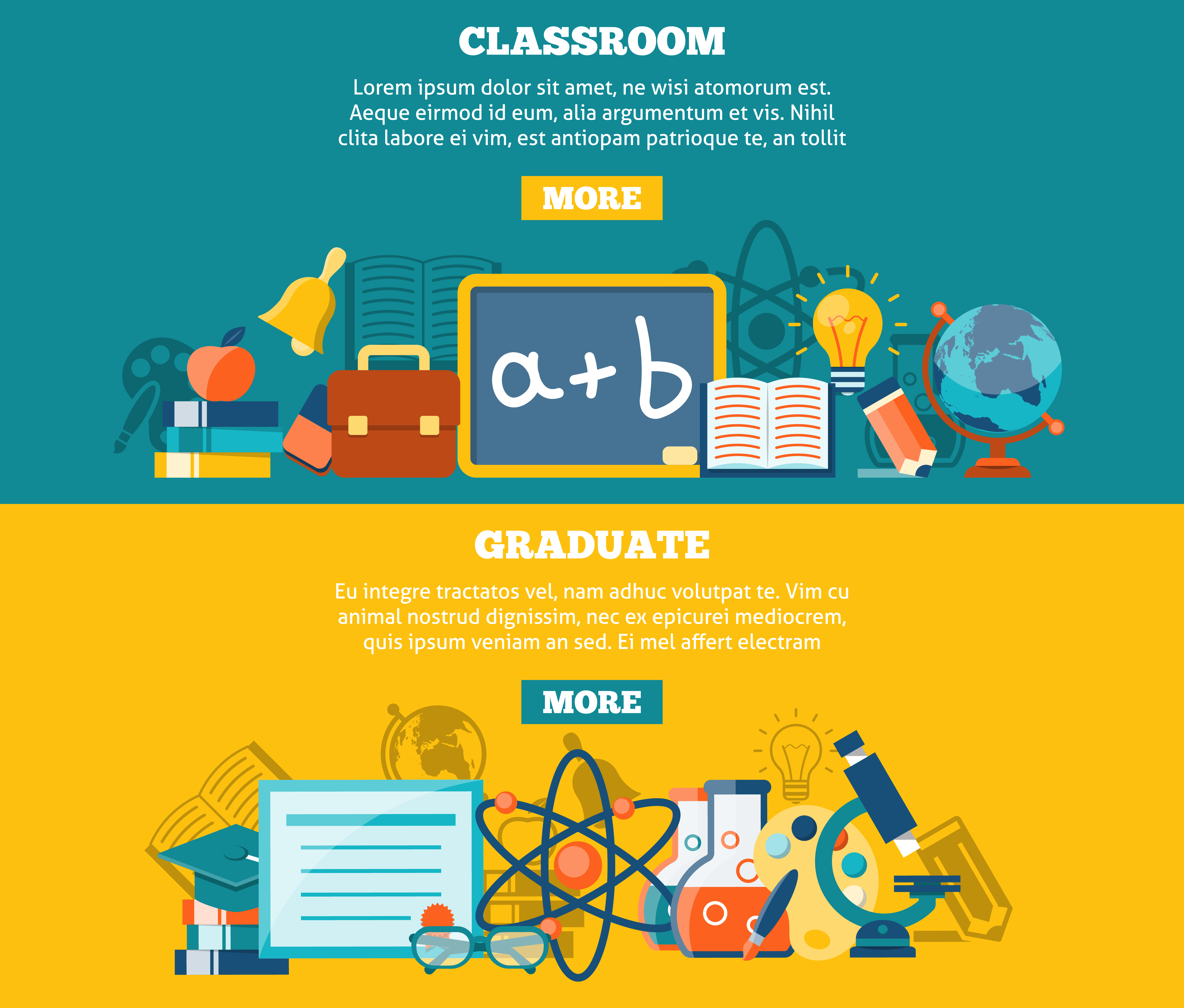 Education Banner Set 4500x3830 Education Banner Set