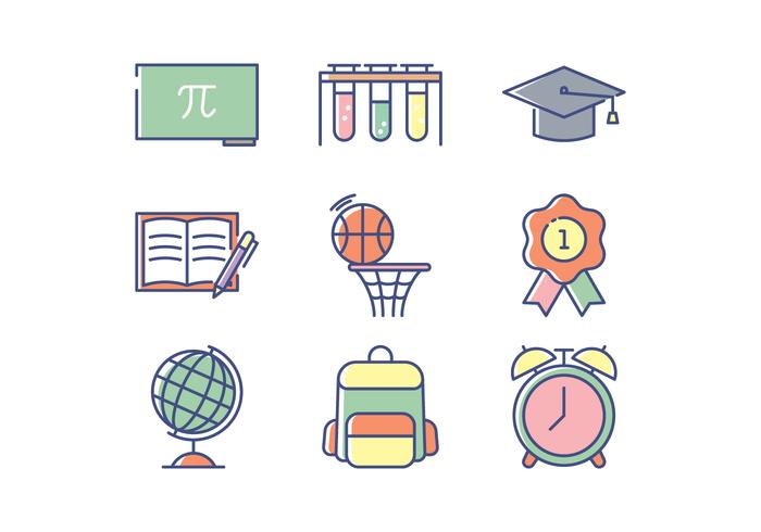 Education Icon Set 700x490 Education Icon Set
