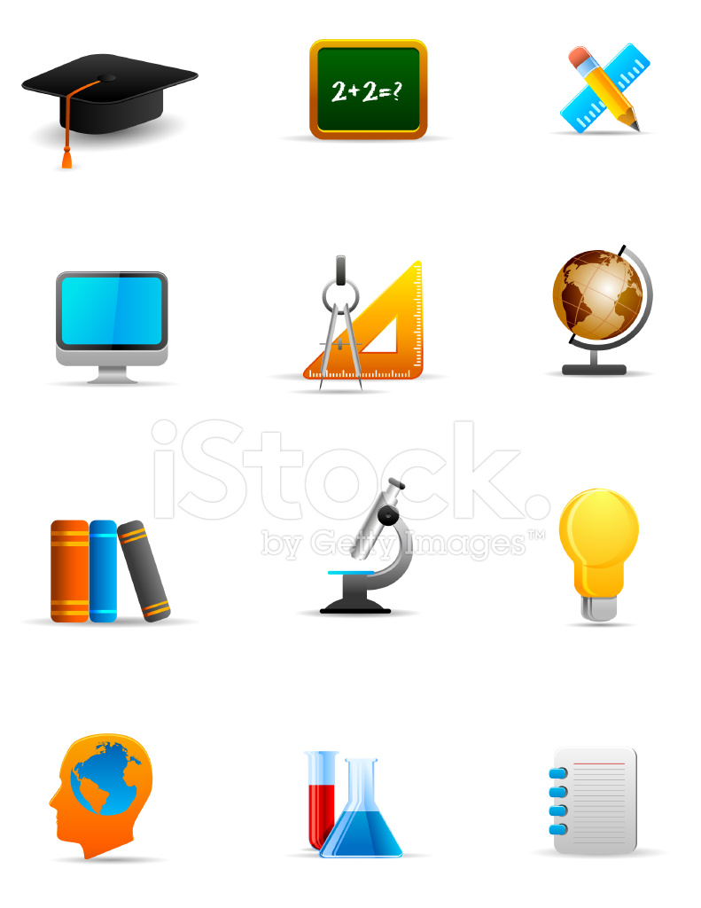 Education Icon Set Stock Vector 791x1024 Education Icon Set Stock Vector